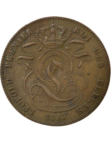 Belgique Léopold Ier 5 centimes Cuivre 1857 B. Bruxelles