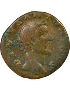 Rome Empire Antonin le Pieux Bûcher Funéraire 1 sesterce Laiton 161 R Rome 2