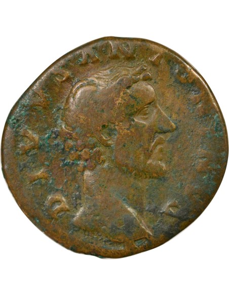 Rome Empire Antonin le Pieux Bûcher Funéraire 1 sesterce Laiton 161 R Rome