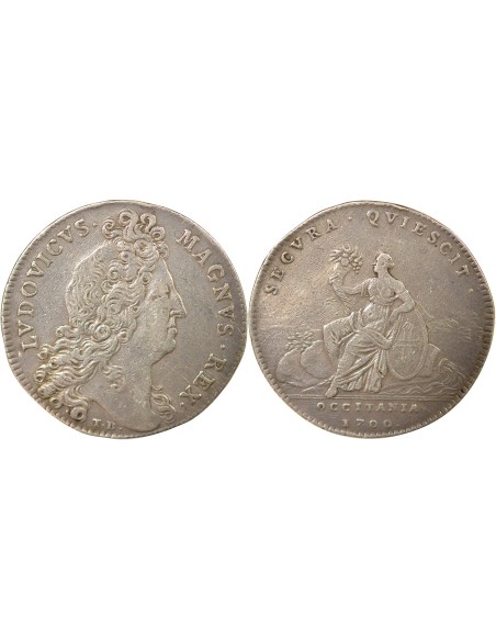 Louis XIV Etats de Languedoc 1 jeton Argent 1700