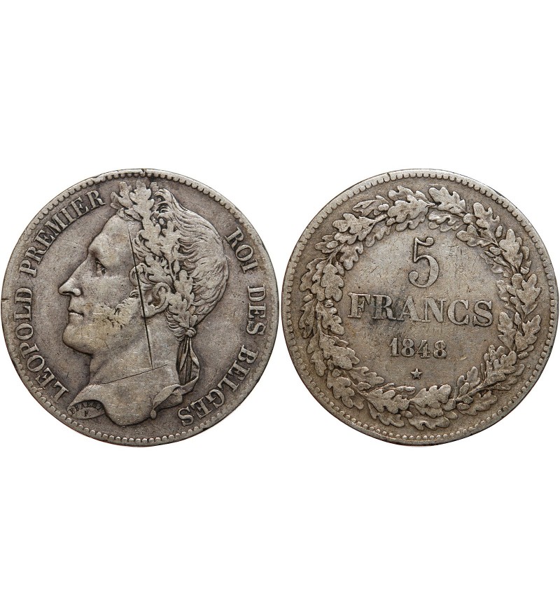 Belgique Belgique - 5 Francs Léopold I 1848