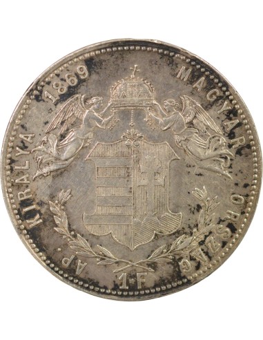 Roi de Hongrie 1 forint Argent 1869 Alba Iulia