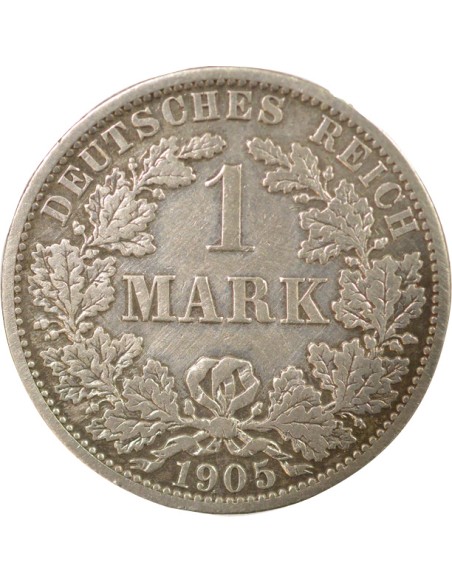 Allemagne Guillaume II de Wurtemberg 1 mark Argent 1905 A Berlin