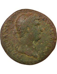 Rome Empire Hadrien Galère à Gauche 1 sesterce Laiton 132-134 R Rome 2