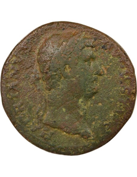 Rome Empire Hadrien Galère à Gauche 1 sesterce Laiton 132-134 R Rome