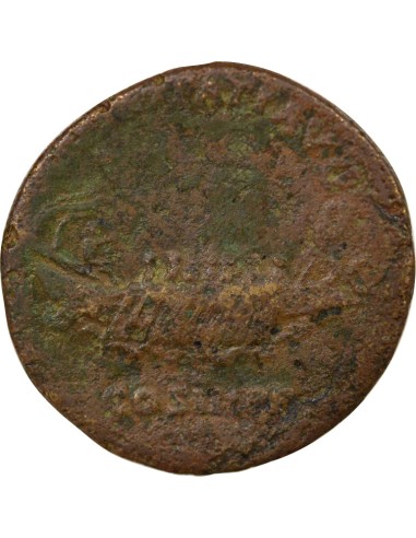 Rome Empire Hadrien Galère à Gauche 1 sesterce Laiton 132-134 R Rome