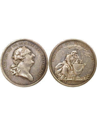 Louis XVI Hommage 1 jeton Argent 1794-1796