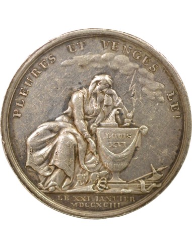 Louis XVI Hommage 1 jeton Argent 1794-1796