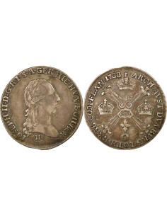 Pays-Bas Autrichiens Joseph II du Saint-Empire 1/4 couronne Argent 1788 H Gunzburg
