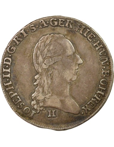 Pays-Bas Autrichiens Joseph II du Saint-Empire 1/4 couronne Argent 1788 H Gunzburg
