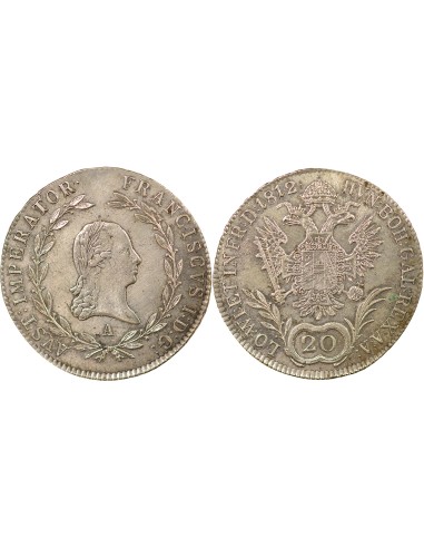 Autriche François II du Saint-Empire 20 kreuzer Argent 1812 A Vienne
