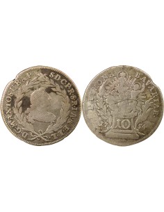 Etats Allemands (Bavière) Maximilien III Joseph 10 kreuzer Billon 1754 D Munich