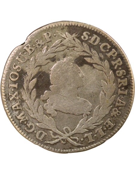 Etats Allemands (Bavière) Maximilien III Joseph 10 kreuzer Billon 1754 D Munich