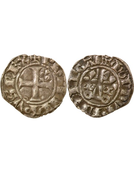 Philippe IV 1 double tournois Billon 1295 -1303