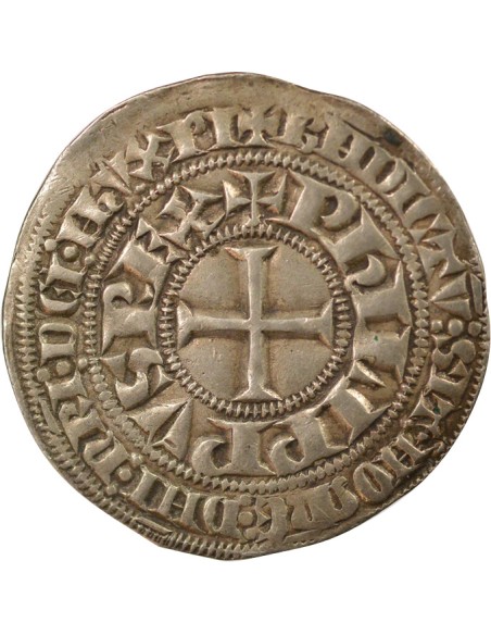 Philippe IV à l'O Rond 1 gros Argent 1285-1302