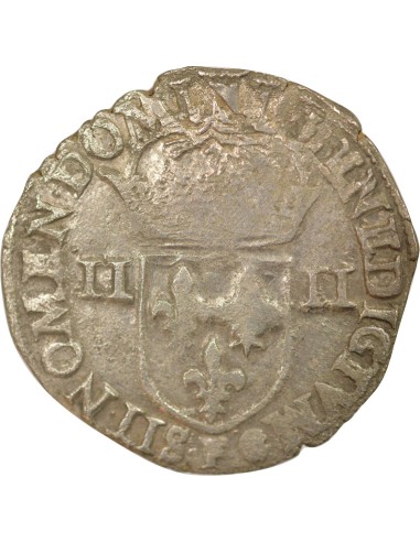 Henri III 1/4 ecu Argent 1584 F Angers