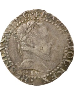 Henri III Au Col Plat 1/2 franc Argent 1578 I Limoges 2