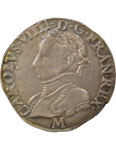 Charles IX 2e Type 1 teston Argent 1564 M Toulouse 2