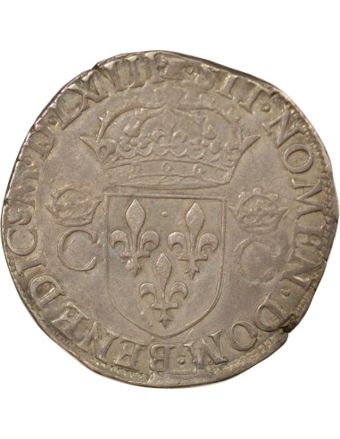Charles IX 2e Type 1 teston Argent 1564 M Toulouse