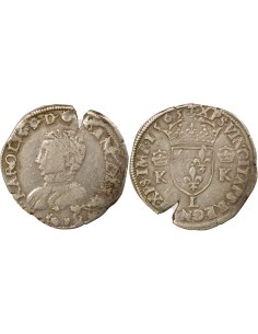 Charles IX 4e Type teston Argent 1565 L Bayonne