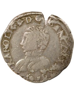 Charles IX 4e Type teston Argent 1565 L Bayonne 2