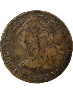 Louis XVI au Faisceau 2 sols Cuivre 1792 A - Paris 2
