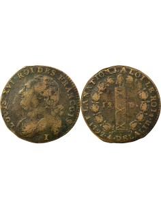 Louis XVI Au Faisceau 12 denier Cuivre 1792 I Limoges