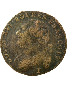 Louis XVI Au Faisceau 12 denier Cuivre 1792 I Limoges 2