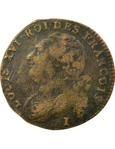 Louis XVI Au Faisceau 12 denier Cuivre 1792 I Limoges