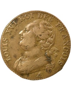 Louis XVI au Faisceau 12 denier Cuivre 1791 A - Paris 2