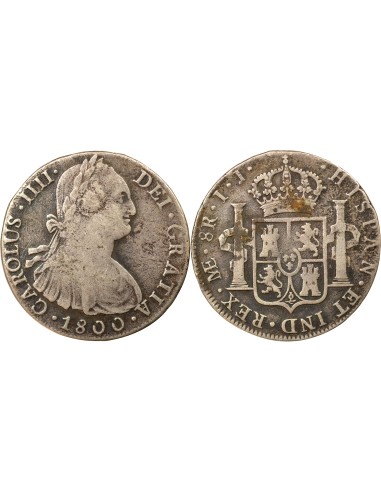 Pérou Charles IV d'Espagne 8 reales Argent 1800 BF Lima