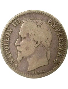 Napoléon III Tête Laurée 50 centimes Argent 1869 BB Strasbourg 2