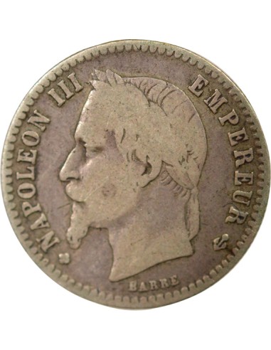 Napoléon III Tête Laurée 50 centimes Argent 1869 BB Strasbourg
