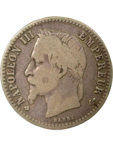 Napoléon III Tête Laurée 50 centimes Argent 1869 BB Strasbourg