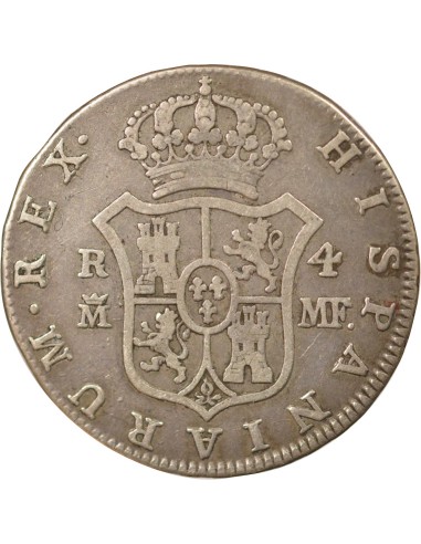 Espagne Charles IV 4 reales Argent 1792 AI Madrid