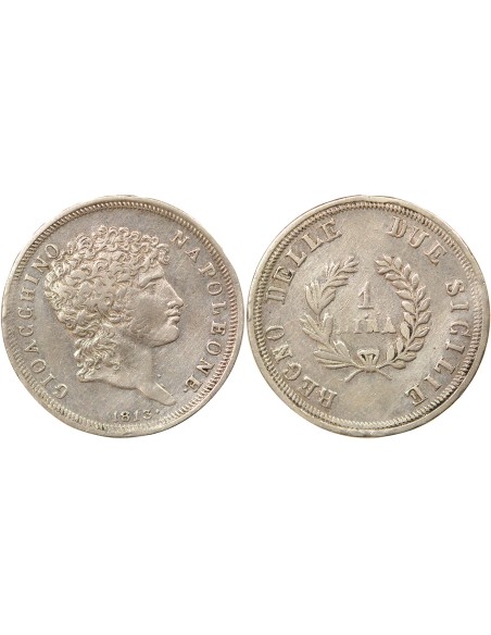 Naples Joachim Murat 1 lira Argent 1813 Naples