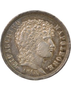 Naples Joachim Murat 2 lire Argent 1813 Naples 2