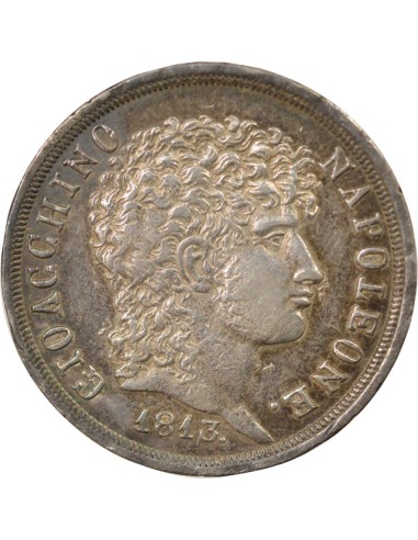 Naples Joachim Murat 2 lire Argent 1813 Naples