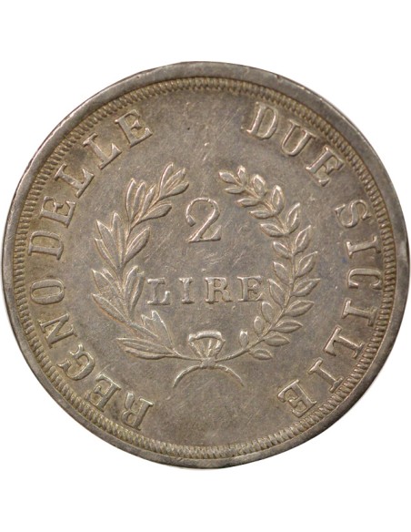 Naples Joachim Murat 2 lire Argent 1813 Naples