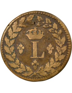 Louis XVIII Siège de Strasbourg 1 décime Bronze 1815 BB Strasbourg 2