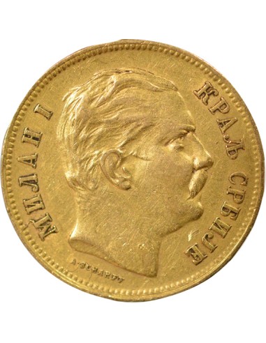 Roi Type 1 20 dinara Or 1882 A Vienne