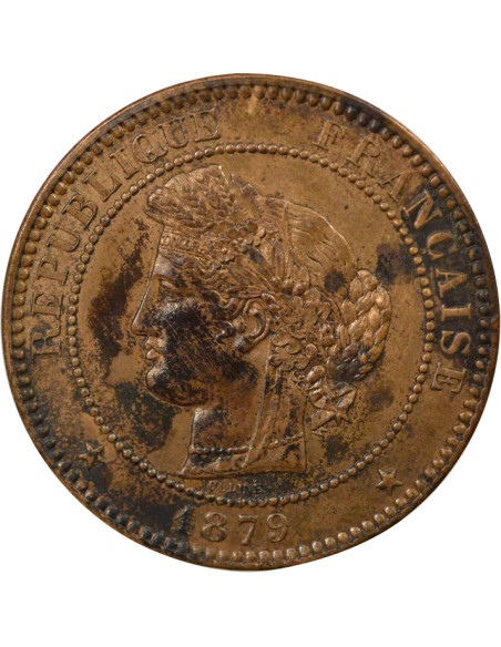 Cérès 10 centimes Bronze 1879 A - Paris