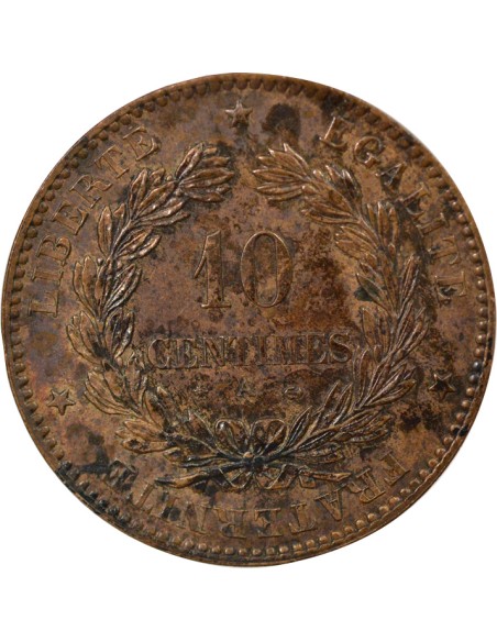 Cérès 10 centimes Bronze 1879 A - Paris