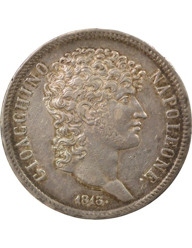 Naples Joachim Murat 5 lire Argent 1813 Naples