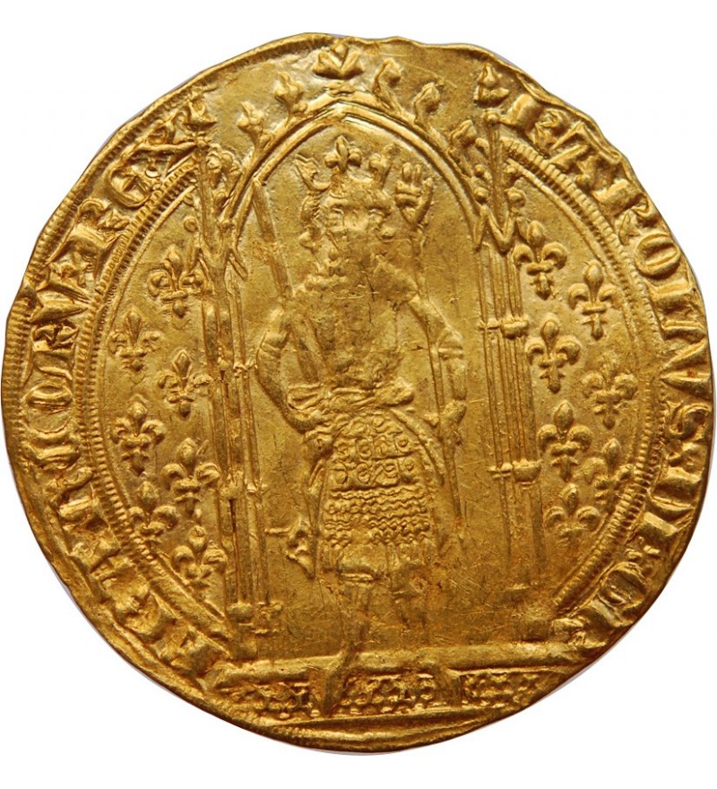 CHARLES V﻿ - FRANC A PIED OR 1364 / 1380