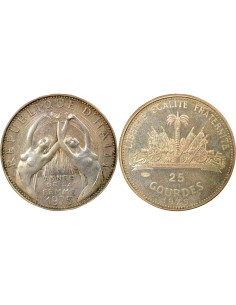 Haïti Année de la Femme 25 gourdes Argent 1975