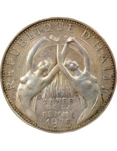 Haïti Année de la Femme 25 gourdes Argent 1975 2