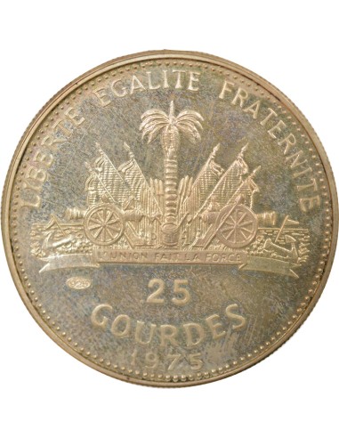 Haïti Année de la Femme 25 gourdes Argent 1975