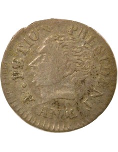 Haïti Alexandre Pétion 12 centimes Argent 1817 2