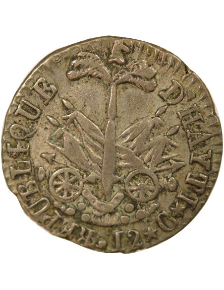 Haïti Alexandre Pétion 12 centimes Argent 1817